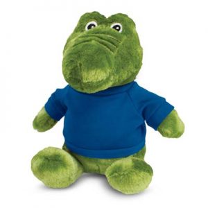 The Trends Collection Crocodile Plush Toy is a soft crocodile plush toy with tee. 9 colours. Great branded awareness promo products from Trends Collection.