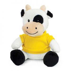 The Trends Collection Cow Plush Toy is a soft cow plush toy with tee available in 9 colours.  Great brand awareness promo products from Trends Collection.