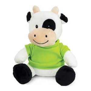 The Trends Collection Cow Plush Toy is a soft cow plush toy with tee available in 9 colours.  Great brand awareness promo products from Trends Collection.