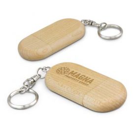 The Trends Collection Anco 4GB Flash Drive is a compact maple wood flash drive with key ring and magnetic cap closure. Great branded flash drives. 