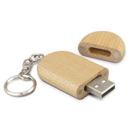 The Trends Collection Anco 4GB Flash Drive is a compact maple wood flash drive with key ring and magnetic cap closure. Great branded flash drives. 