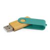 117042 Trends Collection Helix 4GB Bamboo Flash Drive – Teal