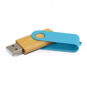 The Trends Collection Helix 4gb Bamboo Flash Drive is a classic flash drive with metal swivel and bamboo case.  13 colours.  Great branded USB flash drives.