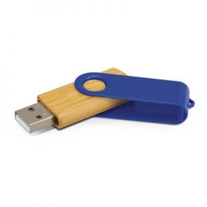 The Trends Collection Helix 4gb Bamboo Flash Drive is a classic flash drive with metal swivel and bamboo case.  13 colours.  Great branded USB flash drives.