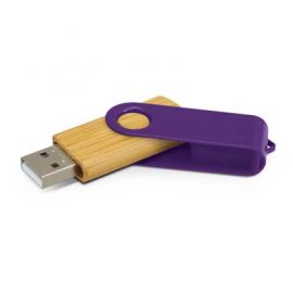 The Trends Collection Helix 4gb Bamboo Flash Drive is a classic flash drive with metal swivel and bamboo case.  13 colours.  Great branded USB flash drives.
