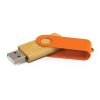 117042 Trends Collection Helix 4GB Bamboo Flash Drive – Orange