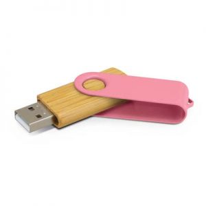 The Trends Collection Helix 4gb Bamboo Flash Drive is a classic flash drive with metal swivel and bamboo case.  13 colours.  Great branded USB flash drives.