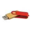 117042 Trends Collection Helix 4GB Bamboo Flash Drive – Red