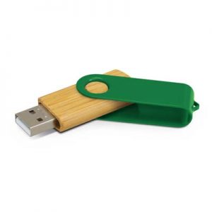 The Trends Collection Helix 4gb Bamboo Flash Drive is a classic flash drive with metal swivel and bamboo case.  13 colours.  Great branded USB flash drives.