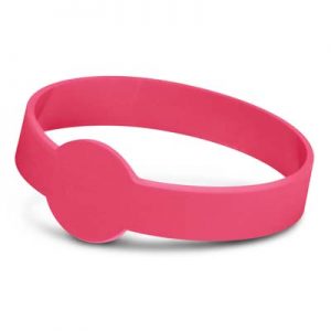 The Trends Collection Xtra Silicone Wrist Band is a silicone wrist band with extra branding spot.  14 colours.  Great branded silicone wrist bands for events.