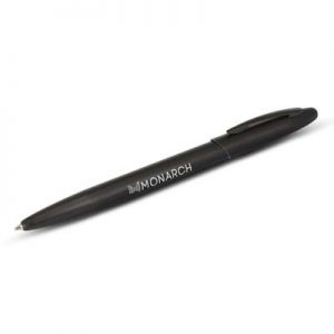 117072 Trends Collection Kovu Pen The Trends Collection Kovu Pen is a retractable aluminium ball pen with matt finish, metallic, lacquered barrel. Black. Great branded metal pens from Trends Collection.