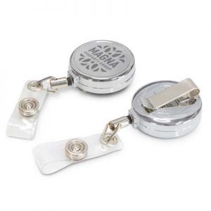 117201 Trends Collection Veon Retractable ID Holder The Trends Collection Veon Retractable ID Holder is a stainless steel ID holder with steel spring. Print or resin coat finish. Great branded id holders.