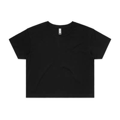 The AS Colour Womens Crop Tee is a relaxed fit. crew neck, mid weight tee.  17 colours.  XS - XL.  Great branded printed crop tees from AS Colour.