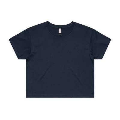 The AS Colour Womens Crop Tee is a relaxed fit. crew neck, mid weight tee.  17 colours.  XS - XL.  Great branded printed crop tees from AS Colour.