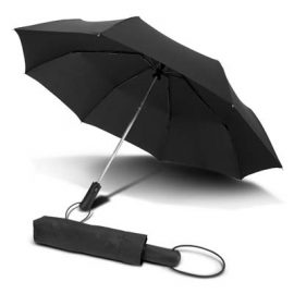 The TRENDS Prague Compact Umbrella is a compact 53cm. 3 stage folding umbrella.  Auto open.  2 colours.  Great branded umbrellas for your clients.