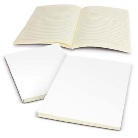 The TRENDS Chorus Notebook is a medium size, lined, cream paper notebook.  Full colour print.  Great branded notebooks for you and your clients.