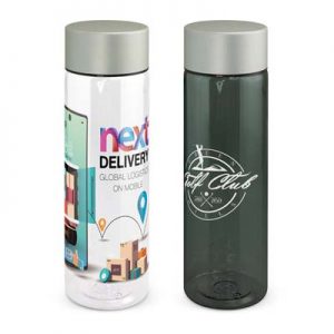 The TRENDS Aqua Bottle is an extra large, 900ml drink bottle with timeless design. Stainless steel lid. Branding on bottle and lid. Great branded bottles.
