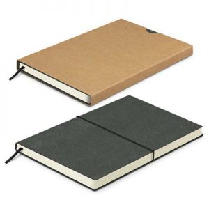 The TRENDS Phoenix Recycled Soft Cover Notebook is an eco conscious notebook with soft cover. Recycled leather. 2 colours. Great branded eco notebooks.