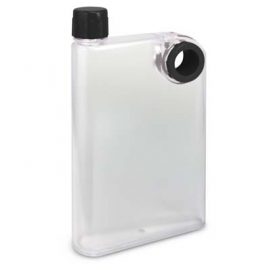 The TRENDS Accent Drink Bottle Frosted is a 400ml water bottle shaped like a notebook.  11 colours.  Great branded futuristic drink bottles.