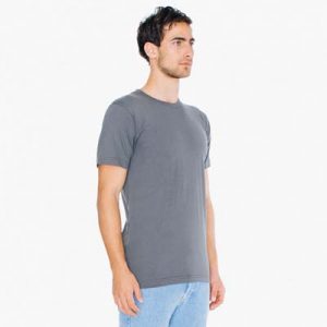 The American Apparel Unisex Jersey Tee is a 146gsm ring spun cotton jersey tee.  9 colours.,  XS - 3XL.  Great branded jersey tees from American Apparel.
