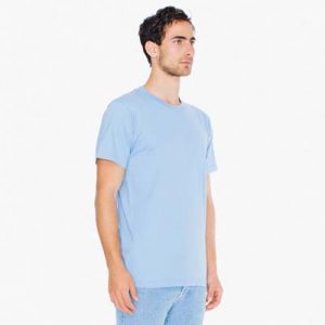 The American Apparel Unisex Jersey Tee is a 146gsm ring spun cotton jersey tee.  9 colours.,  XS - 3XL.  Great branded jersey tees from American Apparel.