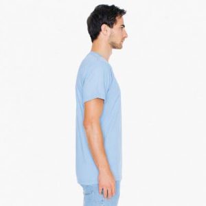 The American Apparel Unisex Jersey Tee is a 146gsm ring spun cotton jersey tee.  9 colours.,  XS - 3XL.  Great branded jersey tees from American Apparel.