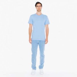 The American Apparel Unisex Jersey Tee is a 146gsm ring spun cotton jersey tee.  9 colours.,  XS - 3XL.  Great branded jersey tees from American Apparel.