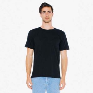 The American Apparel Unisex Jersey Tee is a 146gsm ring spun cotton jersey tee.  9 colours.,  XS - 3XL.  Great branded jersey tees from American Apparel.