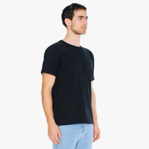 The American Apparel Unisex Jersey Tee is a 146gsm ring spun cotton jersey tee.  9 colours.,  XS - 3XL.  Great branded jersey tees from American Apparel.