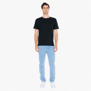 The American Apparel Unisex Jersey Tee is a 146gsm ring spun cotton jersey tee.  9 colours.,  XS - 3XL.  Great branded jersey tees from American Apparel.