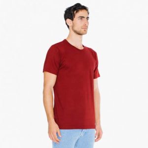 The American Apparel Unisex Jersey Tee is a 146gsm ring spun cotton jersey tee.  9 colours.,  XS - 3XL.  Great branded jersey tees from American Apparel.
