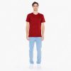 2001W American Apparel Unisex Jersey Tee – Cranberry