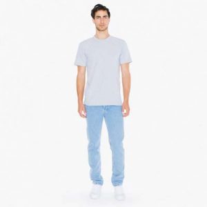 The American Apparel Unisex Jersey Tee is a 146gsm ring spun cotton jersey tee.  9 colours.,  XS - 3XL.  Great branded jersey tees from American Apparel.