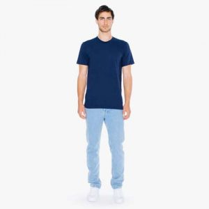 The American Apparel Unisex Jersey Tee is a 146gsm ring spun cotton jersey tee.  9 colours.,  XS - 3XL.  Great branded jersey tees from American Apparel.