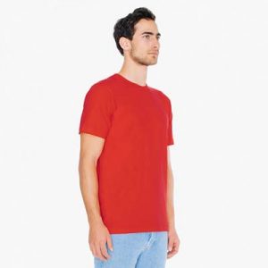 The American Apparel Unisex Jersey Tee is a 146gsm ring spun cotton jersey tee.  9 colours.,  XS - 3XL.  Great branded jersey tees from American Apparel.