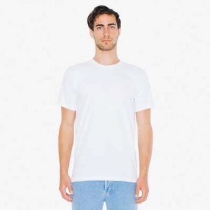 The American Apparel Unisex Jersey Tee is a 146gsm ring spun cotton jersey tee.  9 colours.,  XS - 3XL.  Great branded jersey tees from American Apparel.