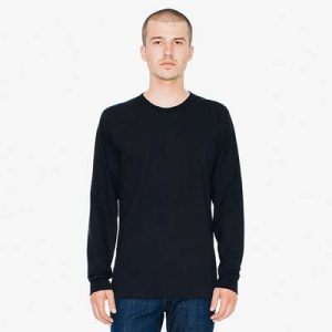 The American Apparel Fine Jersey Long Sleeve Tee is a 146gsm 100% cotton long sleeve tee. 4 colours. S - 2XL. Great branded long sleeve tees.