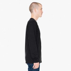 The American Apparel Fine Jersey Long Sleeve Tee is a 146gsm 100% cotton long sleeve tee. 4 colours. S - 2XL. Great branded long sleeve tees.