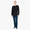 2007W American Apparel Fine Jersey Long Sleeve Tee – Black