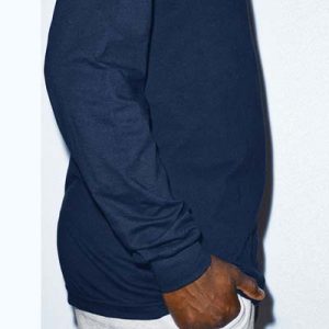 The American Apparel Fine Jersey Long Sleeve Tee is a 146gsm 100% cotton long sleeve tee. 4 colours. S - 2XL. Great branded long sleeve tees.