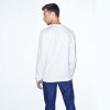 2007W American Apparel Fine Jersey Long Sleeve Tee – White