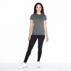 The American Apparel Ladies Jersey Tee is a 146gsm ring spun cotton jersey tee.  5 colours.,  S - 2XL.  Great branded jersey tees from American Apparel.