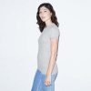 2102W American Apparel Ladies Jersey Tee – Heather Grey