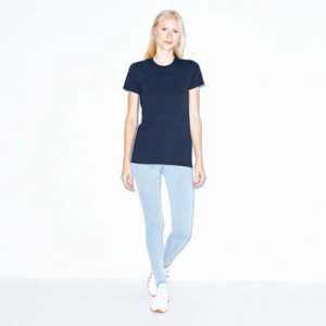 The American Apparel Ladies Jersey Tee is a 146gsm ring spun cotton jersey tee.  5 colours.,  S - 2XL.  Great branded jersey tees from American Apparel.
