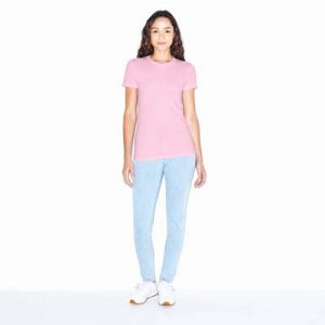 The American Apparel Ladies Jersey Tee is a 146gsm ring spun cotton jersey tee.  5 colours.,  S - 2XL.  Great branded jersey tees from American Apparel.