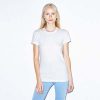 2102W American Apparel Ladies Jersey Tee – White