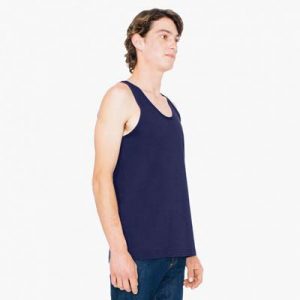 The American Apparel Unisex Tank Top is a 146gsm 100% combed ring spun cotton.  4 colours.  XXS -2XL.  Great branded singlets from American Apparel.