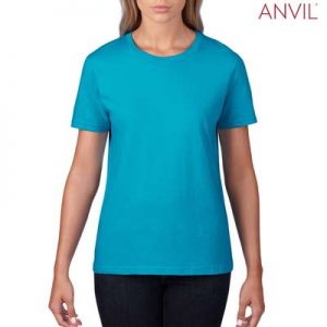 The Anvil Lightweight Ladies Tee is a 155gm pre shrunk 100% ring spun cotton tee.  16 colours.  S - 3XL.  Great branded cotton lightweight tees.