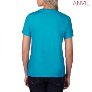 The Anvil Lightweight Ladies Tee is a 155gm pre shrunk 100% ring spun cotton tee.  16 colours.  S - 3XL.  Great branded cotton lightweight tees.