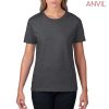 880 Anvil Ladies Lightweight Tee – Dark Heather Grey